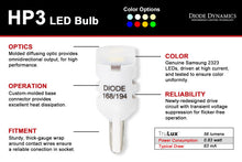 Load image into Gallery viewer, Diode Dynamics 194 LED Bulb HP3 LED - Red Short (Single)