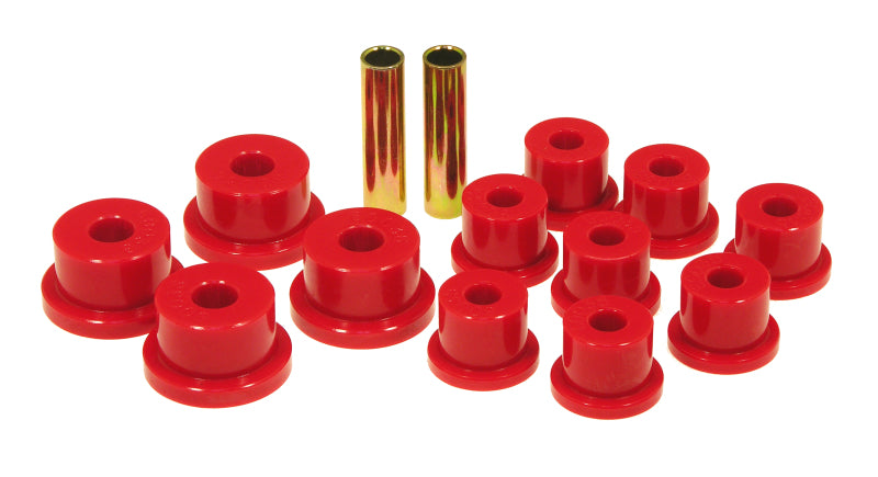 Prothane 85-88 Suzuki Samurai Spring & Shackle Bushings (OEM Shackles) - Red - eliteracefab.com