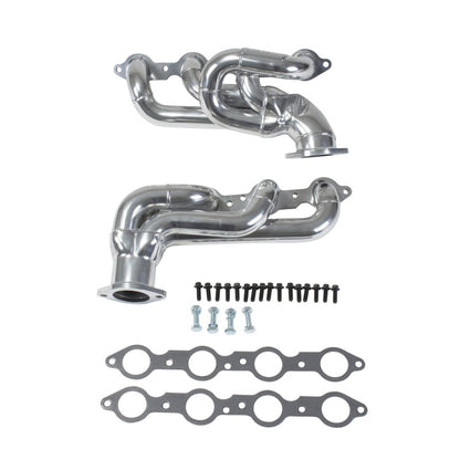 BBK 10-15 Camaro LS3 L99 Shorty Tuned Length Exhaust Headers - 1-3/4 Silver Ceramic - eliteracefab.com