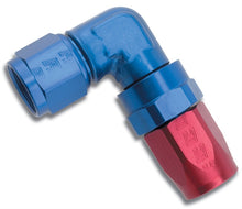 Load image into Gallery viewer, Russell Performance -10 AN Red/Blue 90 Degree Forged Aluminum Swivel Hose End