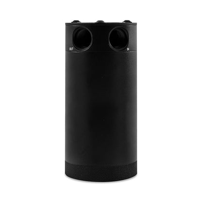 Mishimoto 2-Port Universal XL Baffled Catch Can - Black - eliteracefab.com