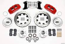 Load image into Gallery viewer, Wilwood Dynapro 6 Front Hub Kit 12.19in Drilled Red 67-69 Camaro (*Line Kit Needed*) - eliteracefab.com