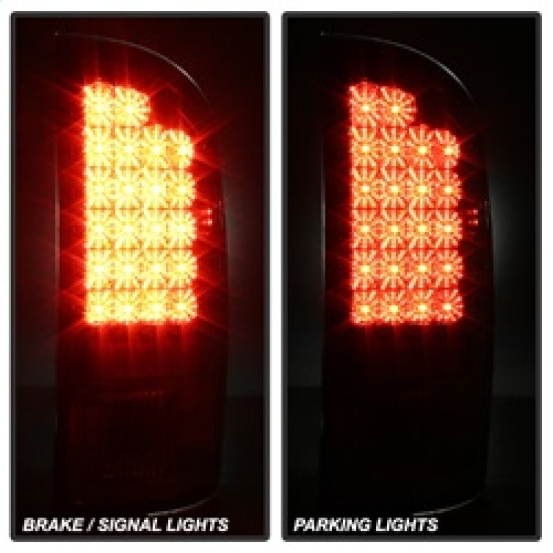 Spyder Dodge Ram 07-08 1500/Ram 07-09 2500/3500 LED Tail Lights Smoke ALT-YD-DRAM06-LED-SM - eliteracefab.com