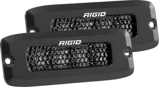 Rigid Industries SR-Q Series PRO Midnight Edition - Spot - Diffused - Pair - eliteracefab.com