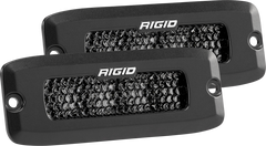 Rigid Industries SR-Q Series PRO Midnight Edition - Spot - Diffused - Pair - eliteracefab.com