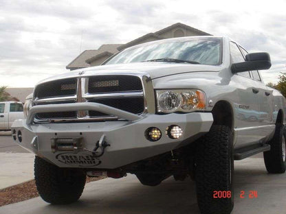 Road Armor 03-05 Dodge 2500 Stealth Front Winch Bumper w/Pre-Runner Guard - Tex Blk Road Armor
