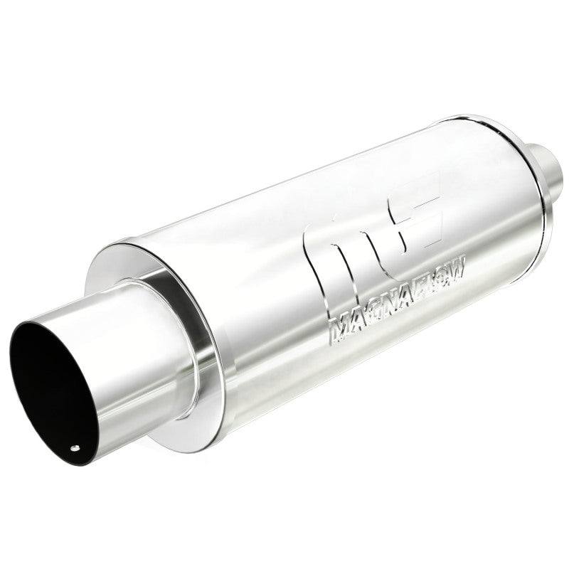 MagnaFlow Muffler W/Tip Mag SS 14X6X6 2.25/4. - eliteracefab.com