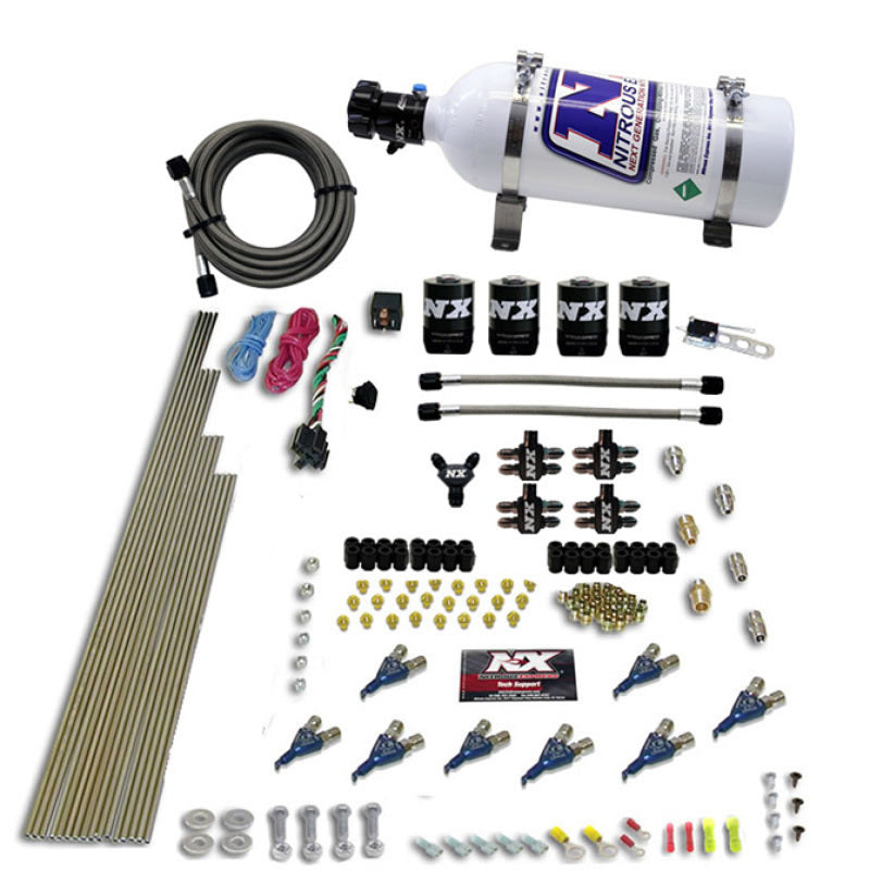 Nitrous Express 8 Cyl Alcohol Nitrous Kit (250-550HP) w/5lb Bottle