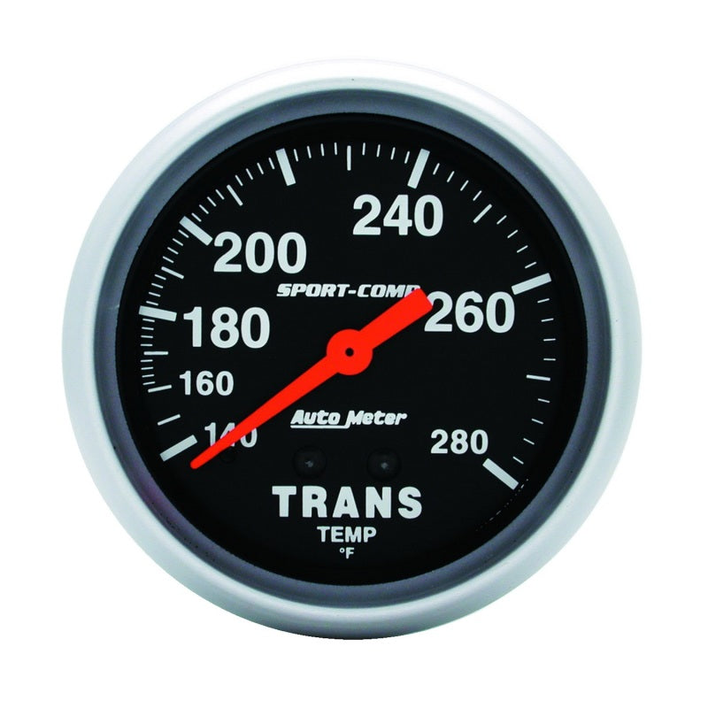 Autometer Sport-Comp 2-5/8in 140-280 Degrees (F) Mechanical Transmission Temp Gauge 3451
