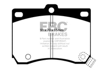 Load image into Gallery viewer, EBC 91-96 Ford Escort 1.8 Yellowstuff Front Brake Pads - eliteracefab.com