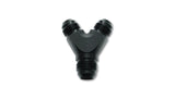 Vibrant -12AN x -8AN x -8AN Y-Adapter Fitting - Aluminum