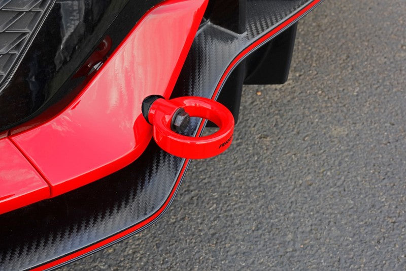 Perrin 10th Gen Civic SI/Type-R/Hatchback Tow Hook Kit (Rear) - Red - eliteracefab.com