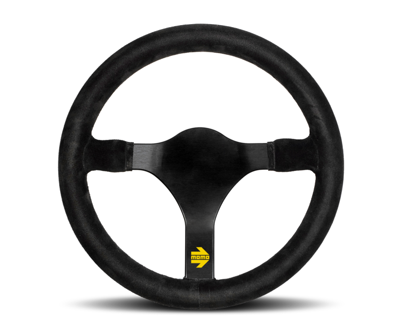 Momo R1930/32S Steering Wheel 320 mm -  Black Suede/Black Spokes