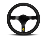 Momo R1930/32S Steering Wheel 320 mm -  Black Suede/Black Spokes