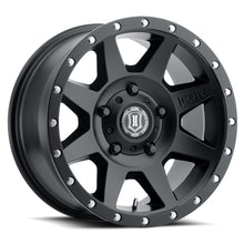 Load image into Gallery viewer, ICON Rebound 18x9 5x150 25mm Offset 6in BS 110.1mm Bore Satin Black Wheel - eliteracefab.com