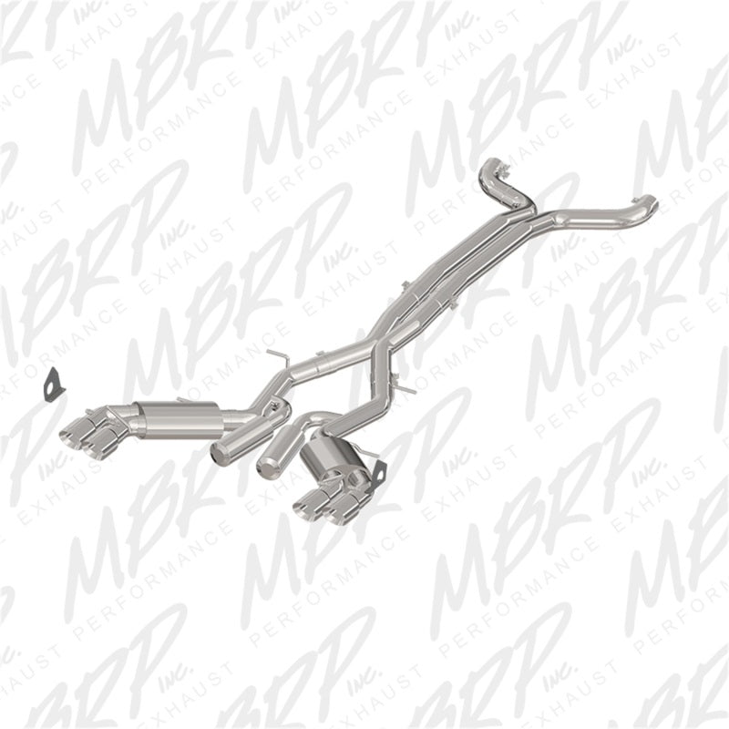 MBRP 2016+ Chevy Camaro SS 6.2L 3in Dual Cat-Back Quad Tip Exhaust Street Version w/ SS T409 Tips - eliteracefab.com