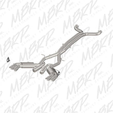 Load image into Gallery viewer, MBRP 2016+ Chevy Camaro SS 6.2L 3in Dual Cat-Back Quad Tip Exhaust Street Version w/ SS T409 Tips - eliteracefab.com