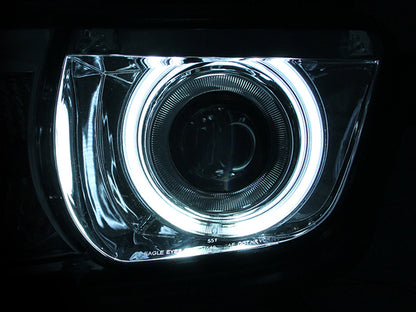 ANZO 2010-2013 Chevrolet Camaro Projector Headlights w/ Halo Chrome (CCFL) ANZO
