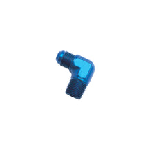 Load image into Gallery viewer, Russell Performance -6 AN to 3/8in NPT 90 Degree Flare to Pipe Adapter (Blue)