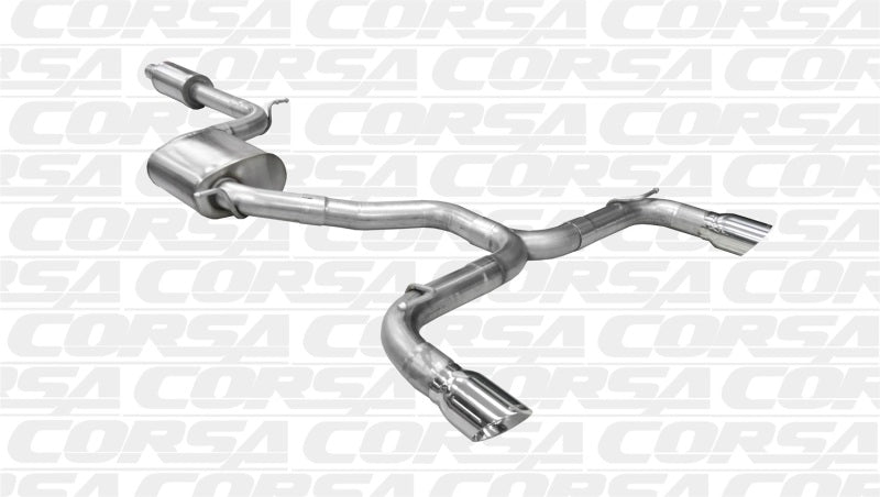 Corsa 14-15 Volkswagen GTI Mk7 Polished Sport 3.0in Cat-Back Dual Rear Exit CORSA Performance