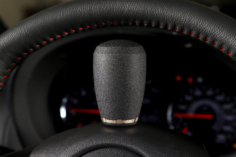 GrimmSpeed Shift Knob Stainless Steel - Subaru 5 Speed and 6 Speed Manual Transmission - Black - eliteracefab.com