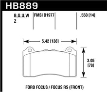 Load image into Gallery viewer, Hawk 2017 Ford Focus DTC-30 Race Front Brake Pads - eliteracefab.com