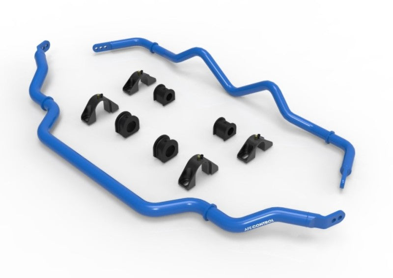 aFe 16-21 Infiniti Q50/Q60 3.0L (tt) Front and Rear Sway Bar Set Blue - eliteracefab.com
