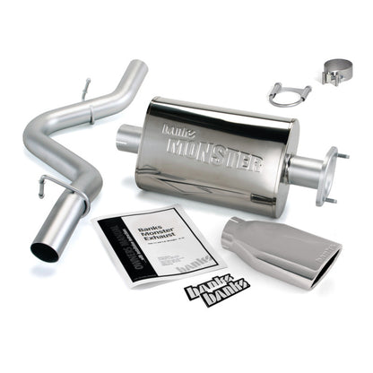 Banks Power 04-06 Jeep 4.0L Wrangler Monster Exhaust System - SS Single Exhaust w/ Chrome Tip Banks Power