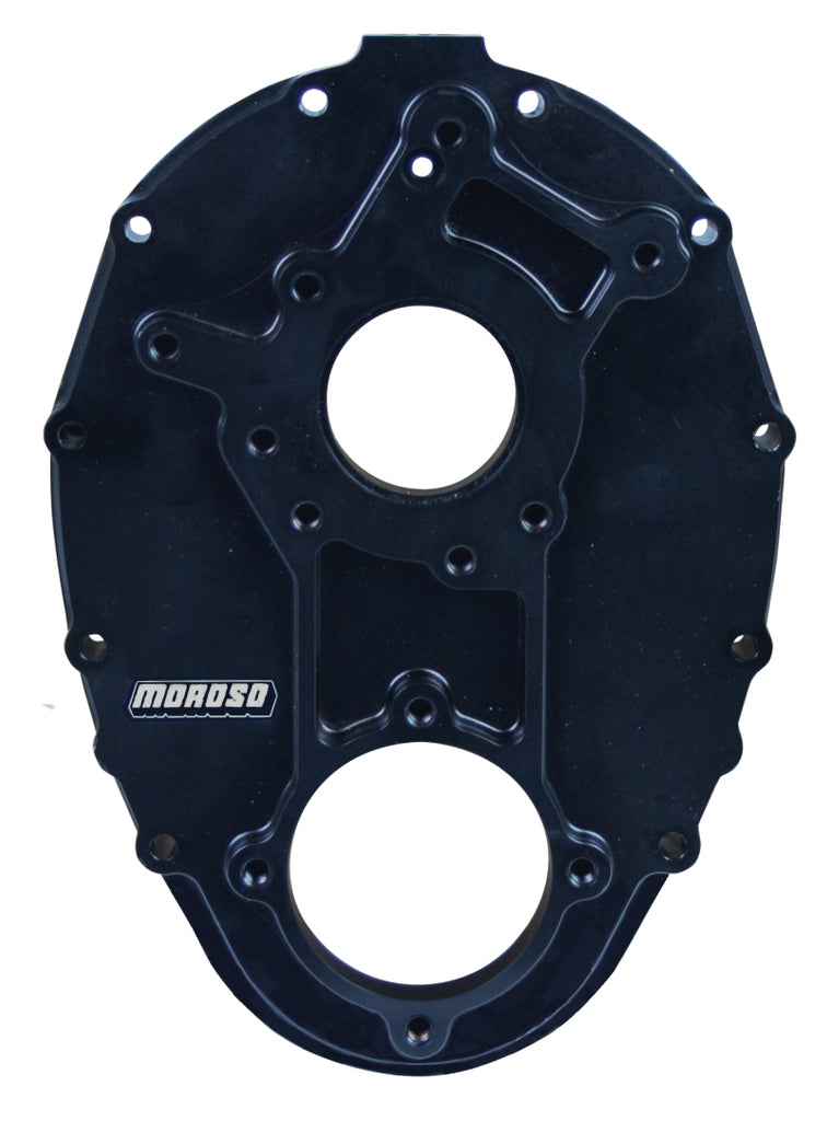 Moroso Chevrolet Small Block Timing Cover - Non-Raised Cam - Sprint Car - Aluminum