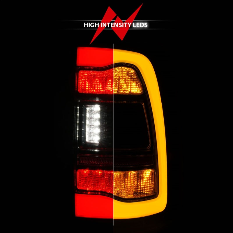 ANZO DODGE RAM 1500 09-18 / RAM 2500/3500 10-18 LED TAIL LIGHTS BLACK SMOKE LENS W/ AMBER SEQUENTIAL SIGNAL (FOR ALL MODELS) - 311472