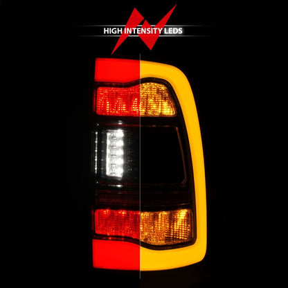ANZO DODGE RAM 1500 09-18 / RAM 2500/3500 10-18 LED TAIL LIGHTS BLACK SMOKE LENS W/ AMBER SEQUENTIAL SIGNAL (FOR ALL MODELS) - 311472