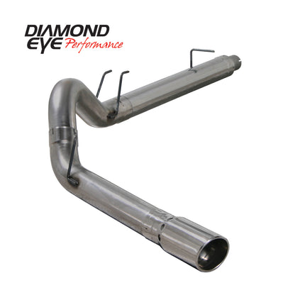 Diamond Eye KIT 5in DPF-BACK SGL SS 08-09 6 4L F250-F350 PCKGD BX46X14X14OD EL-PL Diamond Eye Performance