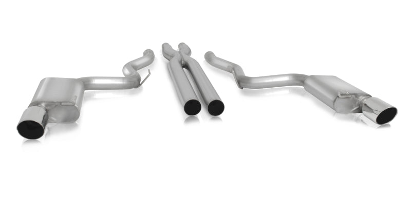 Gibson 15-17 Ford Mustang GT 5.0L 3in Cat-Back Dual Exhaust - Stainless - eliteracefab.com