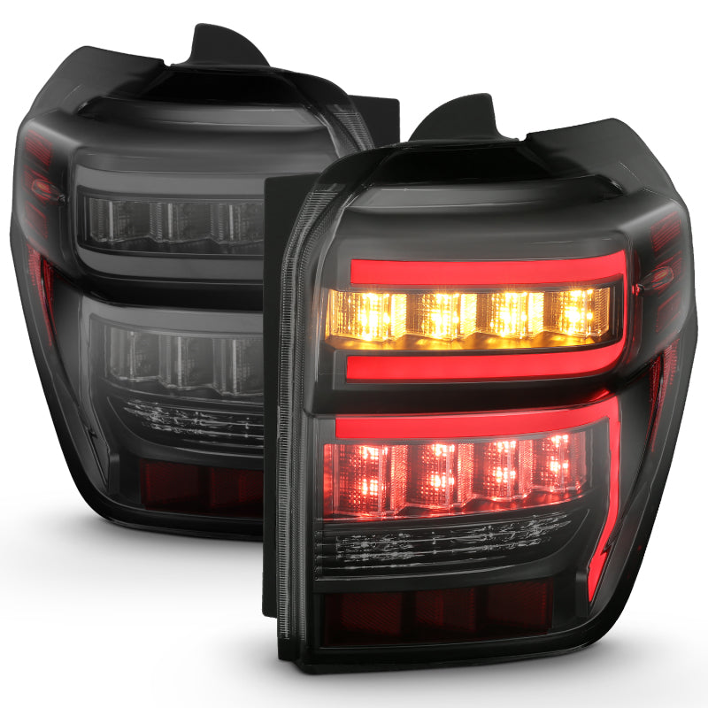 ANZO 2014-2020 Toyota 4Runner T.L Black Housing Smoke Lens Red Light Bar W/Sequential - eliteracefab.com