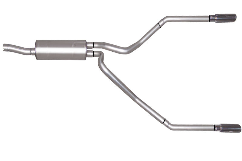 Gibson 99-04 Ford F-250 Super Duty Lariat 6.8L 2.5in Cat-Back Dual Split Exhaust - Stainless Gibson