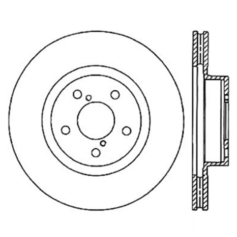 STOPTECH POWER SLOT 06-08 SUBARU LEGACY / 13 SCION FR-S / 13 SUBARU BRZ FRONT RIGHT SLOTTED ROTOR, 126.47021SR - eliteracefab.com