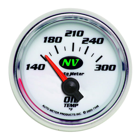 AutoMeter Gauge Oil Temp 2-1/16in. 140-300 Deg. F Electric NV 7348