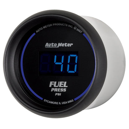 Autometer 52.4mm 1-100 PSI Black Digital Fuel Pressure Gauge 6963