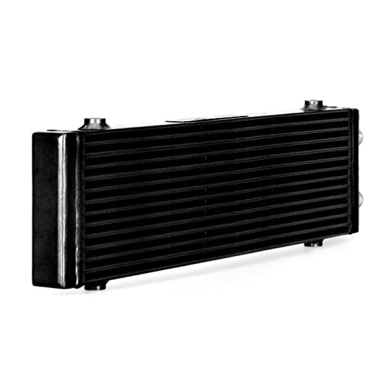 Mishimoto Universal Large Bar and Plate Dual Pass Black Oil Cooler - eliteracefab.com