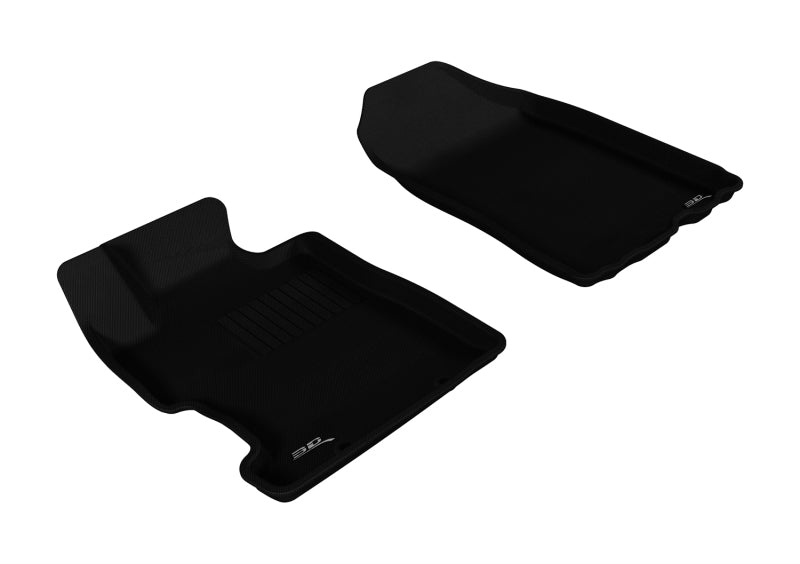 3D MAXpider 2006-2011 Honda Civic Kagu 1st Row Floormat - Black - eliteracefab.com