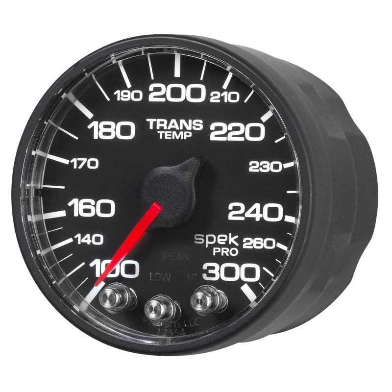 Autometer Spek-Pro 52.4mm 100-300 Deg F Digital Stepper Motor Trans Temp Gauge P342328