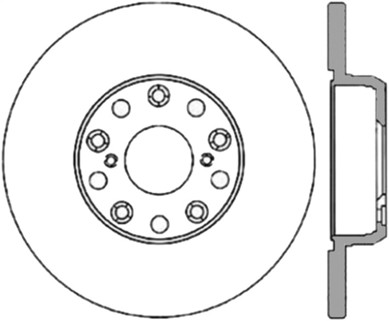 StopTech Power Slot 01-05 Lexus IS300 Rear Left Slotted Cryo Rotor Stoptech