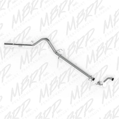 MBRP 08-10 Ford 6.4L F250/350/450 4 inch Filter Back Single Side Exit Aluminum and Down Pipe - eliteracefab.com
