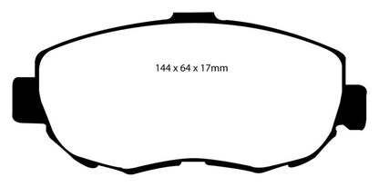 EBC 93-97 Lexus GS300 3.0 Yellowstuff Front Brake Pads - eliteracefab.com