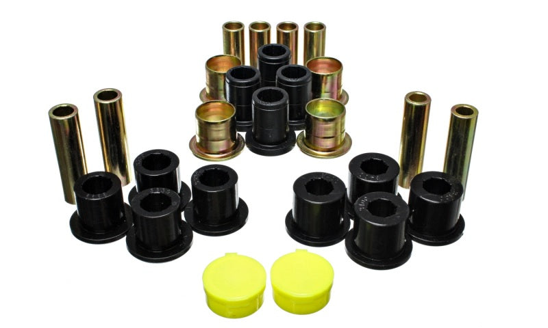 Energy Suspension 87-04 Dodge Dakota / 98-03 Durango 4WD Black Front End Control Arm Bushing Set - eliteracefab.com