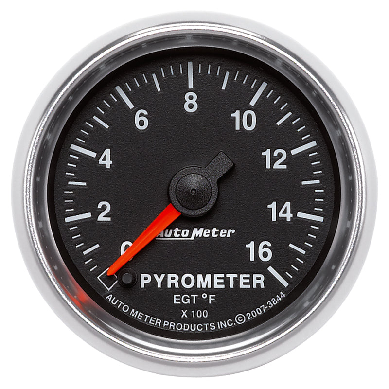 Autometer GS 0-1600 degree F Full Sweep Electronic Pyrometer Gauge 3844