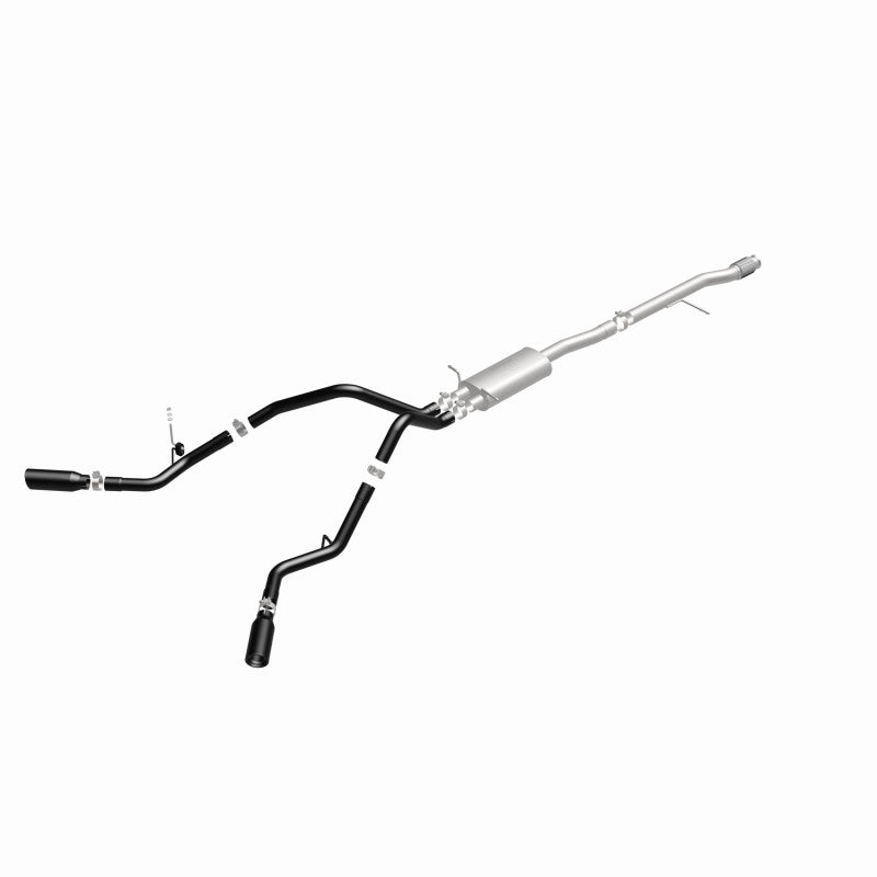 MagnaFlow SYS Cat-Back 3.5in Black Dual Split Rear Tips 14-15 Chevy Silverado/GMC Sierra 4.3L-5.3L Magnaflow