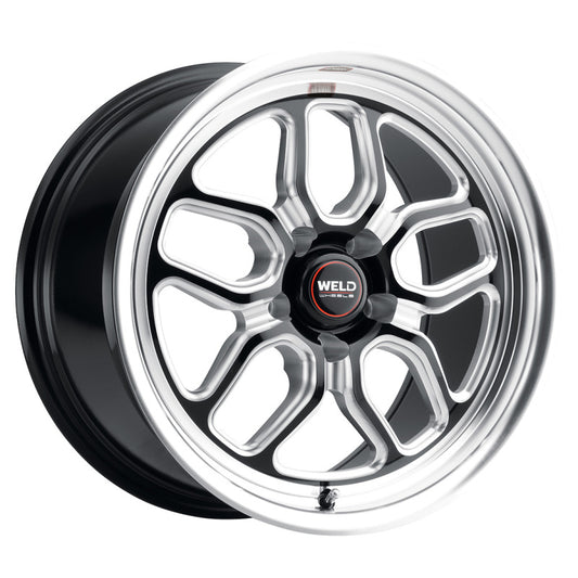 Weld Racing 17x10 Laguna Drag 5x112 ET40 BS7.1 Gloss BLK MIL DIA 78.1 Weld