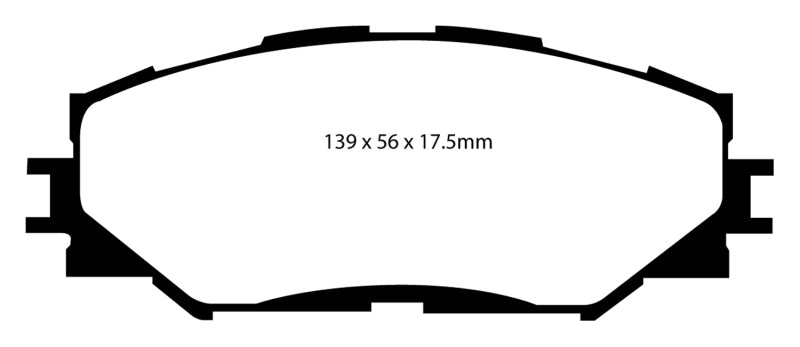 EBC 06-08 Toyota RAV 4 2.4 Greenstuff Front Brake Pads - eliteracefab.com