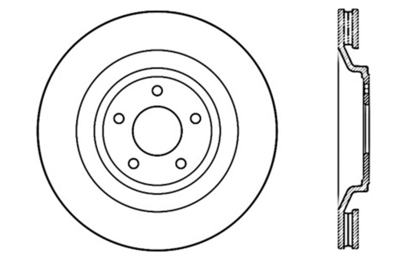 StopTech Slotted & Drilled Sport Brake Rotor - eliteracefab.com